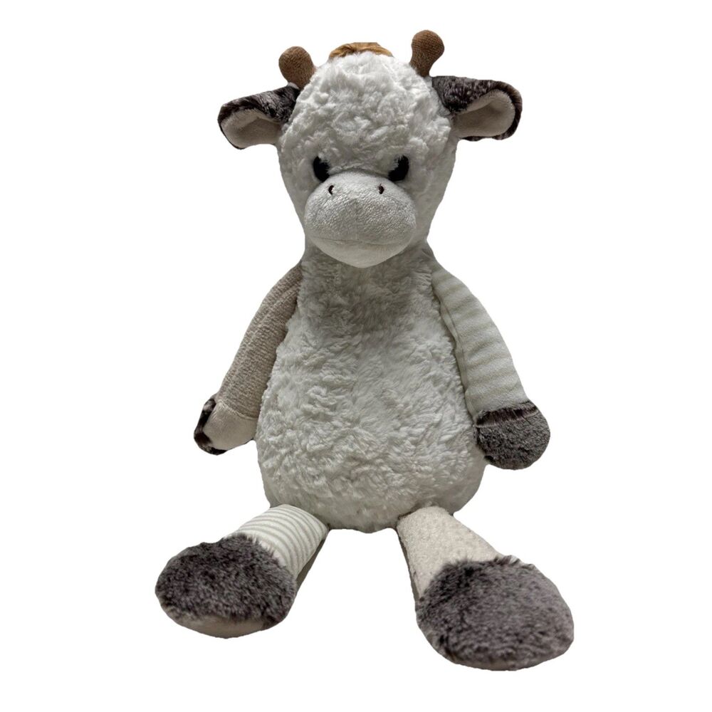 Aurora World Purely Luxe Seated Giraffe Plush Soft Cuddly 13 Inches White Beige